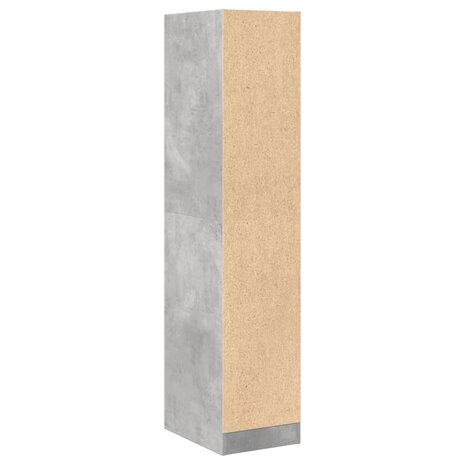Apothekerskast 30x41x144,5 cm bewerkt hout betongrijs 6
