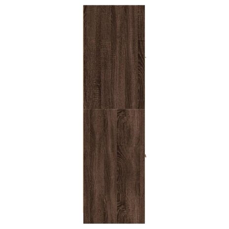 Apothekerskast 30x41x144,5 cm bewerkt hout bruin eikenkleurig 7