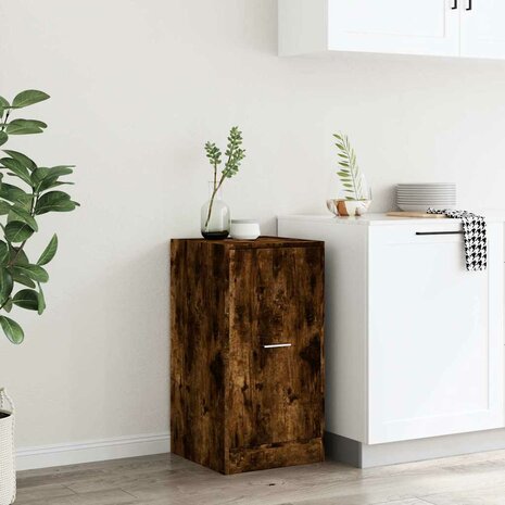 Apothekerskast 40x41x77,5 cm bewerkt hout gerookt eikenkleurig 3