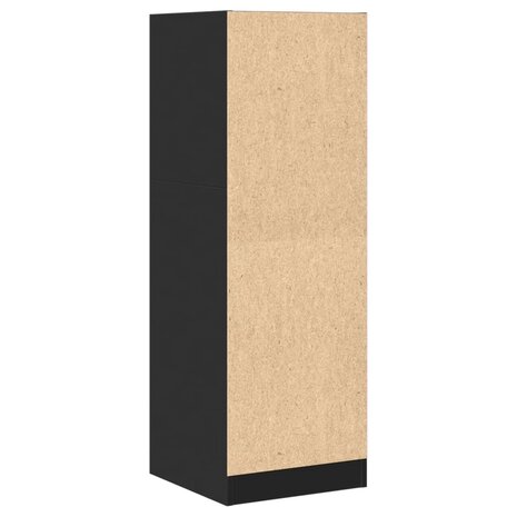 Apothekerskast 40x41x118 cm bewerkt hout zwart 6