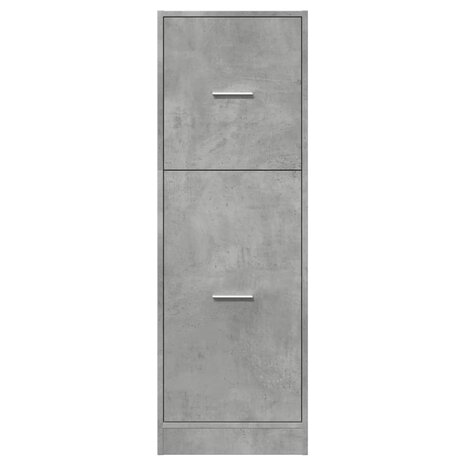 Apothekerskast 40x41x118 cm bewerkt hout betongrijs 5