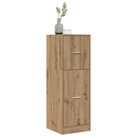 Apothekerskast 40x41x118 cm bewerkt hout artisanaal eikenkleur 4