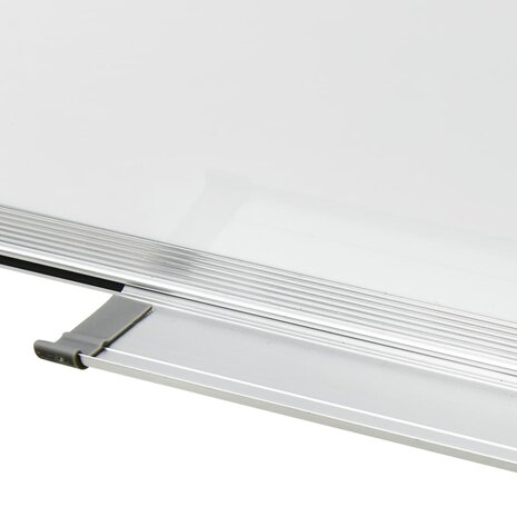 Whiteboard magnetisch 90x60 cm staal wit 8