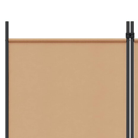 6-Panelen Kamerscherm Beige 300 x 180 cm Stof 6