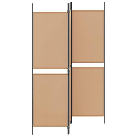 3-paneel kamerscherm Beige 150 x 180 cm Stof 3