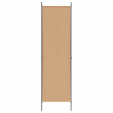 4-panelen kamerscherm Beige 200 x 200 cm Stof 5