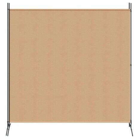 2-Panelen Kamerscherm Beige 348 x 180 cm Stof 5