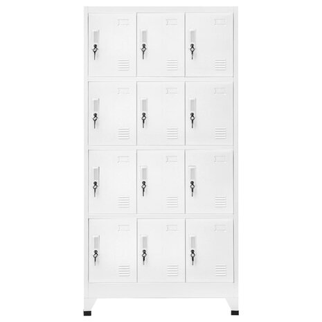 Lockerkast met 12 compartimenten 90x45x180 cm   2