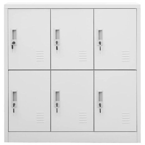 Lockerkasten 5 st 90x45x92,5 cm staal lichtgrijs 3