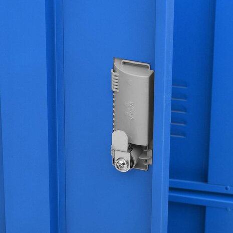 Lockerkasten 5 st 90x45x92,5 cm staal lichtgrijs en blauw 8