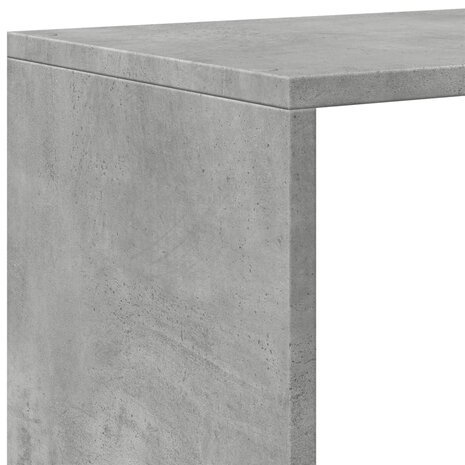 Kamerscherm / boekenkast 4-laags 131,5x29x131,5 cm hout grijs 8