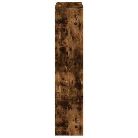 Kamerscherm / boekenkast 131,5x29x131,5 cm hout gerookt eiken 7