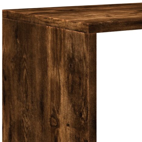 Kamerscherm / boekenkast 131,5x29x131,5 cm hout gerookt eiken 8