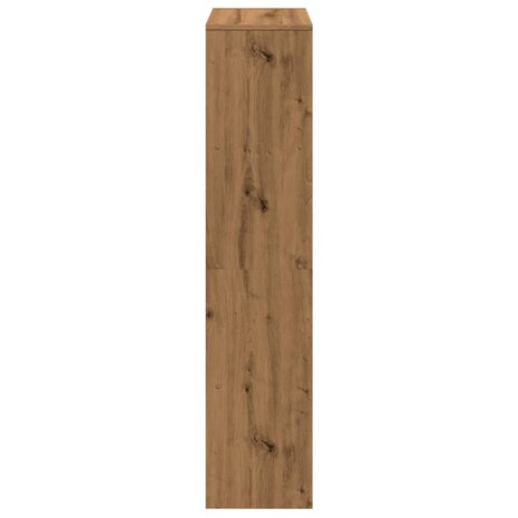 Kamerscherm / boekenkast 131,5x29x131,5 cm hout artisanaal eik 7