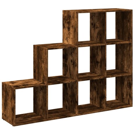 Kamerscherm / boekenkast 137,5x29x103,5 cm hout gerookt eiken 6