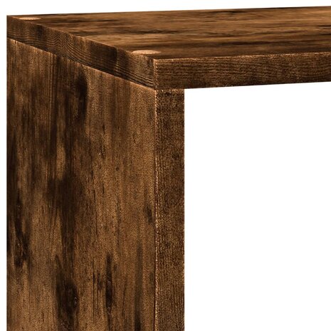 Kamerscherm / boekenkast 137,5x29x103,5 cm hout gerookt eiken 8