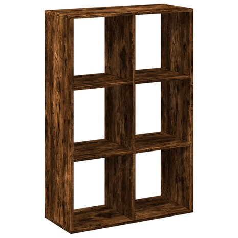 Kamerscherm / boekenkast 69,5x29x103,5 cm hout gerookt eiken 6