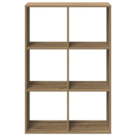 Kamerscherm / boekenkast 69,5x29x103,5 cm hout artisanaal eiken 5