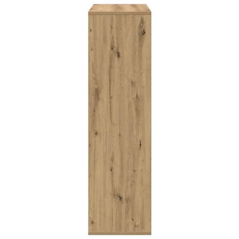 Kamerscherm / boekenkast 69,5x29x103,5 cm hout artisanaal eiken 7