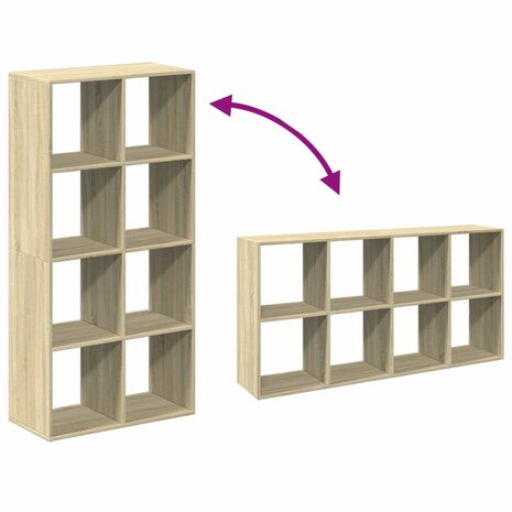 Kamerscherm / boekenkast 69,5x29x137,5 cm hout sonoma eiken 9