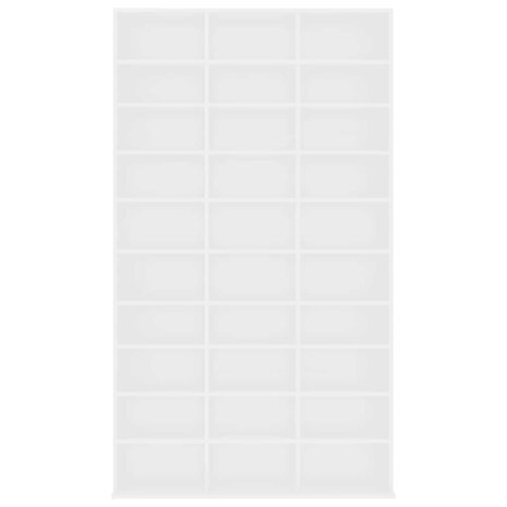 Cd-kast 102x23x177,5 cm bewerkt hout wit 3