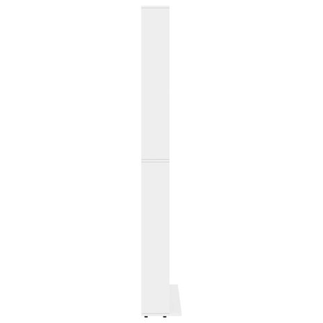 Cd-kast 102x23x177,5 cm bewerkt hout wit 4