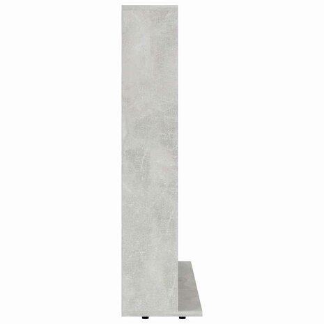 Cd-kast 100x23x89,5 cm bewerkt hout betongrijs 4