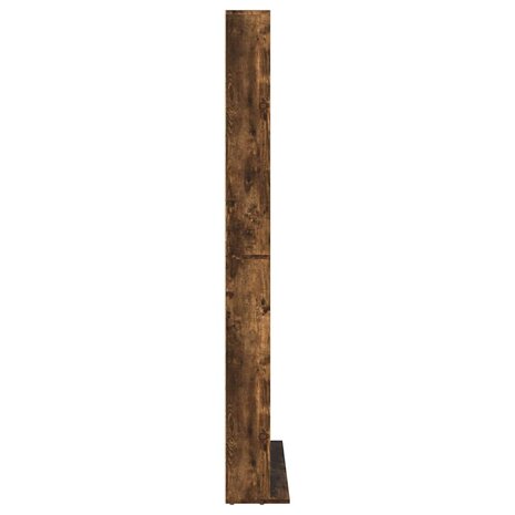 Cd-kast 102x23x177,5 cm bewerkt hout gerookt eikenkleurig 5