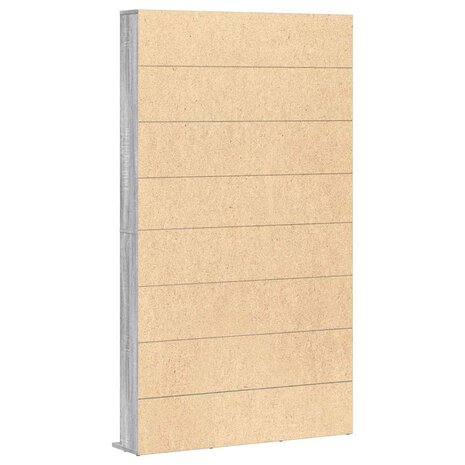 Cd-kast 102x23x177,5 cm bewerkt hout grijs sonoma eikenkleurig 6