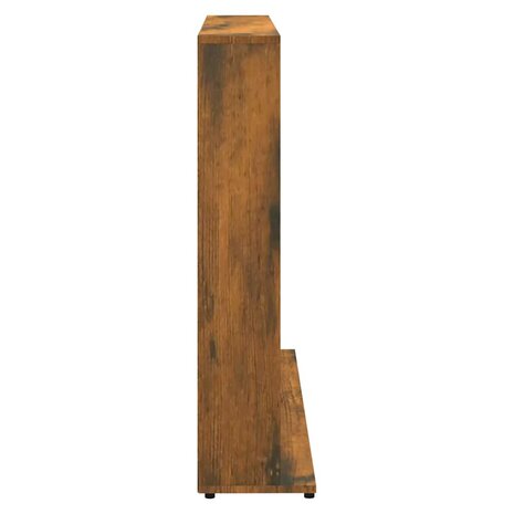Cd-kast 100x23x89,5 cm bewerkt hout gerookt eikenkleurig 4