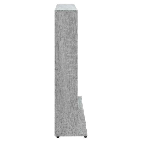 Cd-kast 100x23x89,5 cm bewerkt hout grijs sonoma eikenkleurig 4