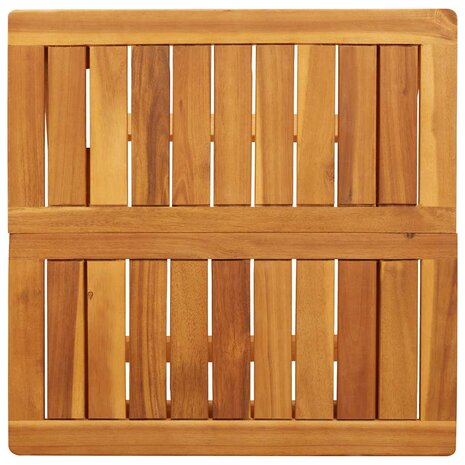 Tuintafel inklapbaar 50x50x50 cm massief acaciahout 8