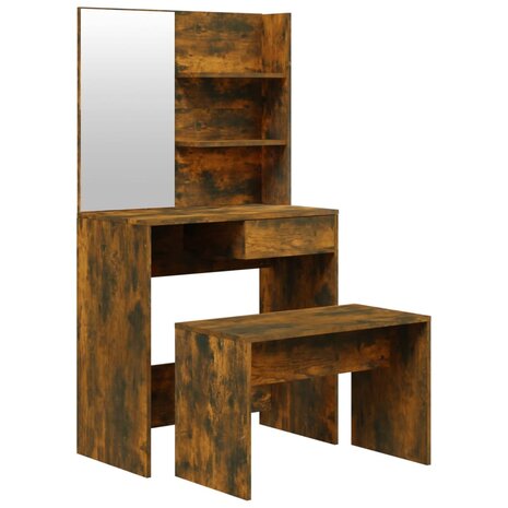 Kaptafelset 74,5x40x141 cm gerookt eiken 2