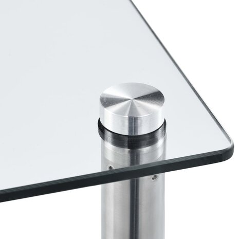 Kastje 6-laags 40x40x160 cm gehard glas transparant 3