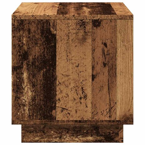 Salontafel 40x40x43 cm bewerkt hout oud houtkleurig 6