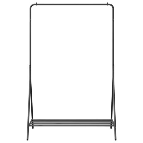 Kledingrek met opslag Zwart 100 x 56 x 154 cm Staal 5