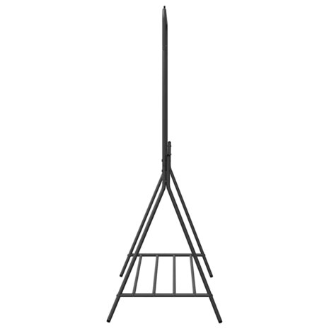 Kledingrek met opslag Zwart 100 x 56 x 154 cm Staal 6