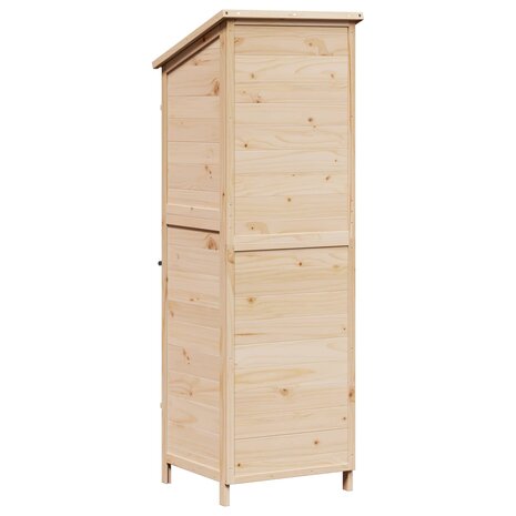 Tuinschuur Naturel 59,5 x 56 x 176,5 cm Bewerkt hout 6