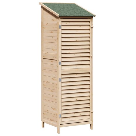 Tuinschuur Naturel 59 x 56 x 176 cm Massief Vurenhout 2