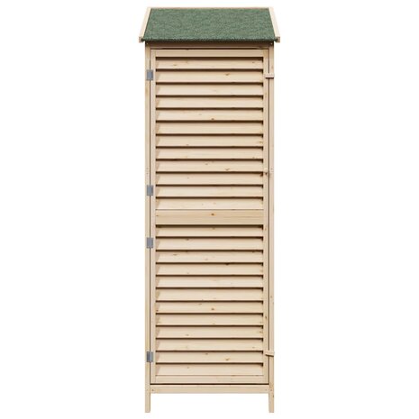 Tuinschuur Naturel 59 x 56 x 176 cm Massief Vurenhout 5
