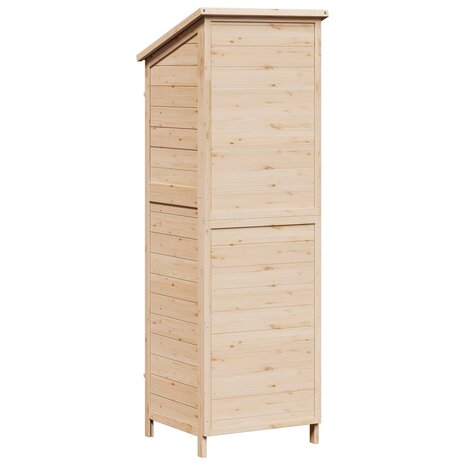 Tuinschuur Naturel 59 x 56 x 176 cm Massief Vurenhout 7