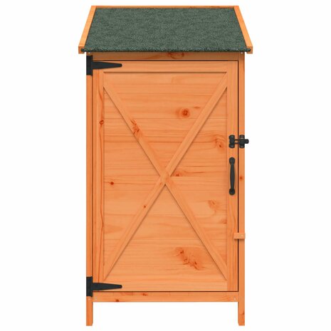 Tuinschuur Bruin 59,5 x 56 x 113,5 cm Bewerkt hout 5
