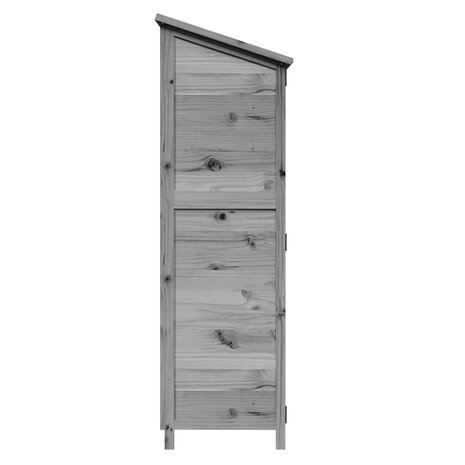 Tuinschuur Grijs 59,5 x 56 x 176,5 cm Bewerkt hout 6
