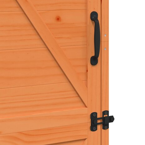 Tuinschuur Bruin 59,5 x 56 x 176,5 cm Bewerkt hout 9