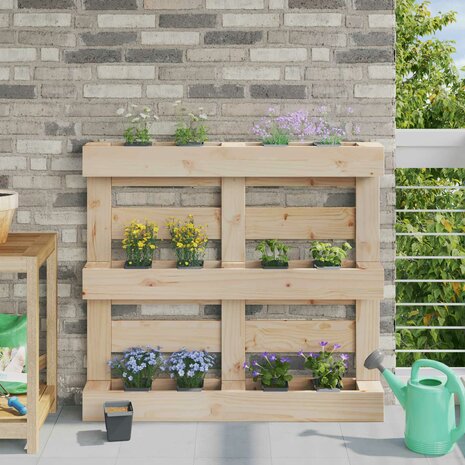Bloembakken voor Euro-pallets 24 pcs Grijs 13,5 x 9 x 9,5 cm 1