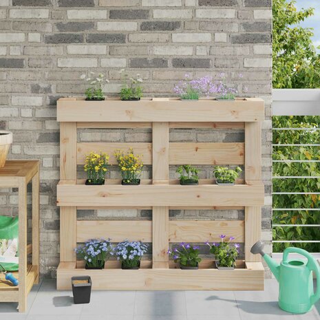 Bloembakken voor Euro-pallets 24 pcs Zwart 13,5 x 9 x 9,5 cm 1