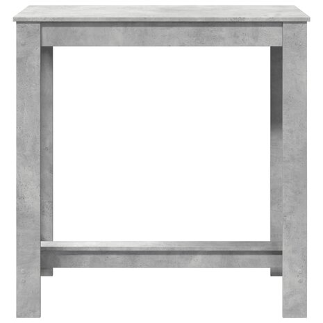 Bartafel 102x50x103,5 cm bewerkt hout betongrijs 4