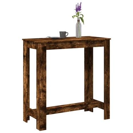 Bartafel 102x50x103,5 cm bewerkt hout gerookt eikenkleurig 1