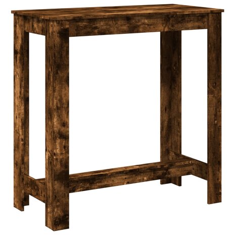 Bartafel 102x50x103,5 cm bewerkt hout gerookt eikenkleurig 2