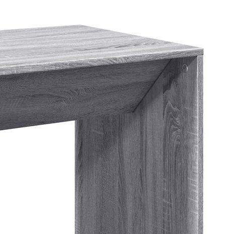 Bartafel 51x50x103,5 cm bewerkt hout grijs sonoma eikenkleurig 7